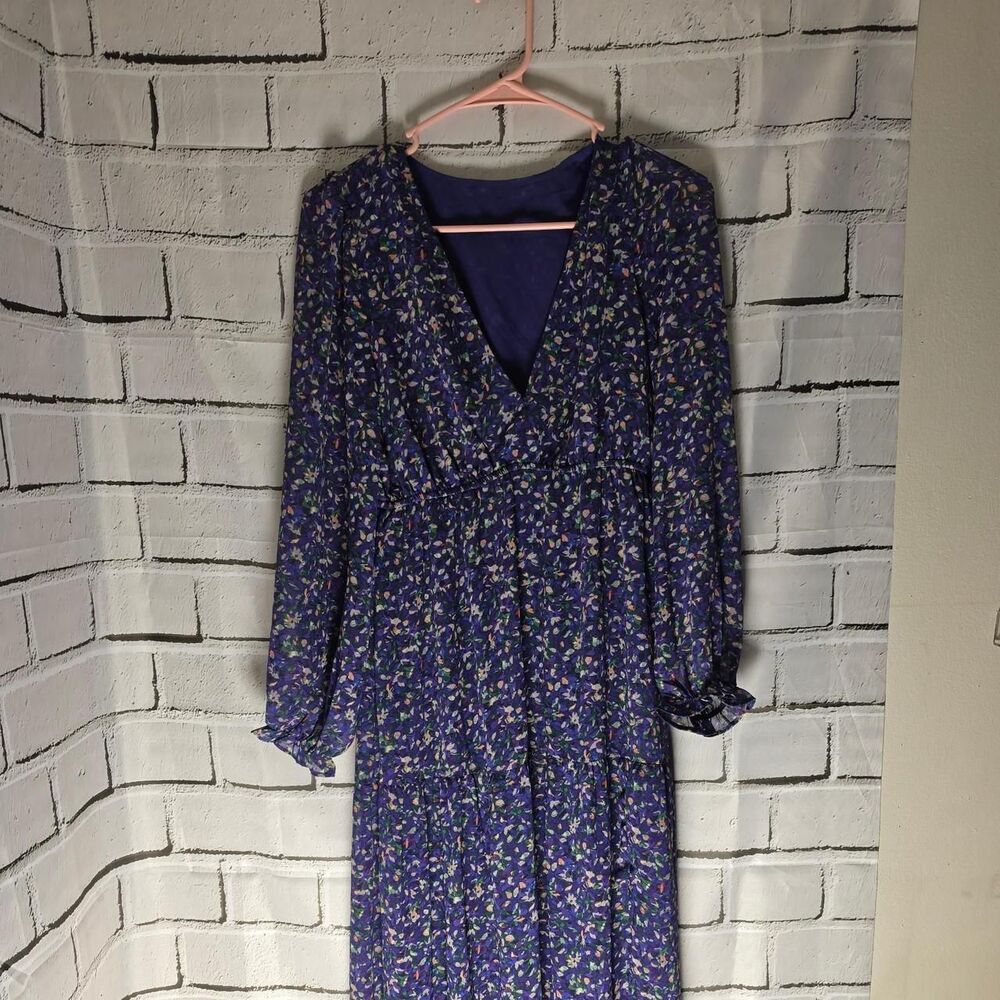 Unbranded Women's Blue and Purple Dress